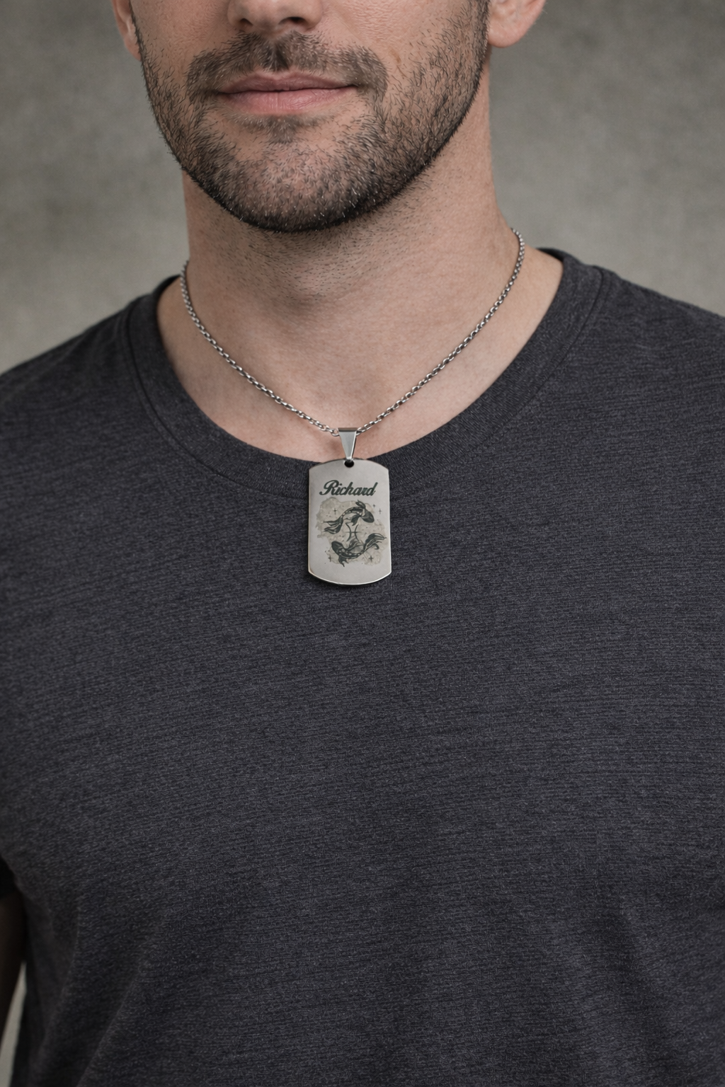 Médaille Personnalisée Signe Astrologique – Gravure du Prénom & Date de Naissance