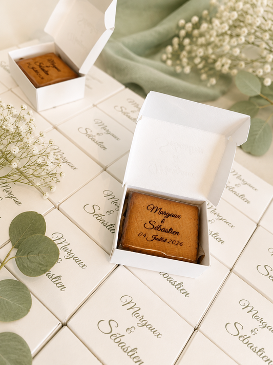 Biscuit Personnalisé en coffret - Cadeau gourmand Mariage, Baptême & Anniversaire - Atelier LuRo