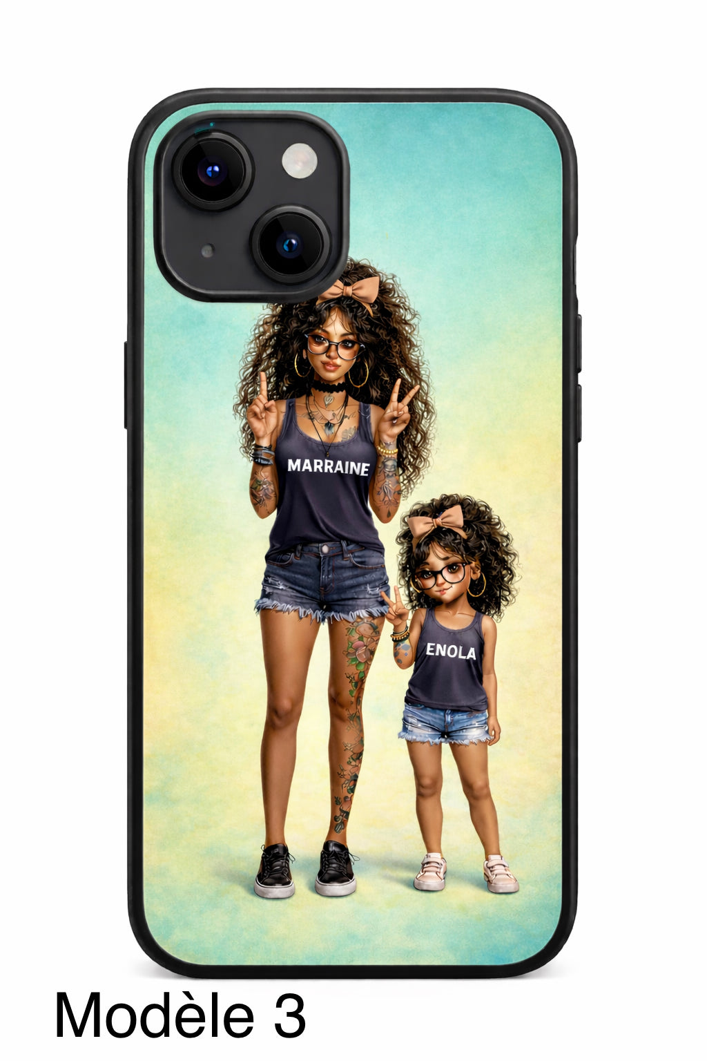 Coque téléphone Marraine Personnalisé- compatible iPhone, Samsung, Xiomi, Huawei, Oppo, Google Pixel